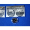 Image 4 : (3) Black Ruthenium Buffalo Nickels & (2) 24K Gold-Plated Bicentennial Quarters