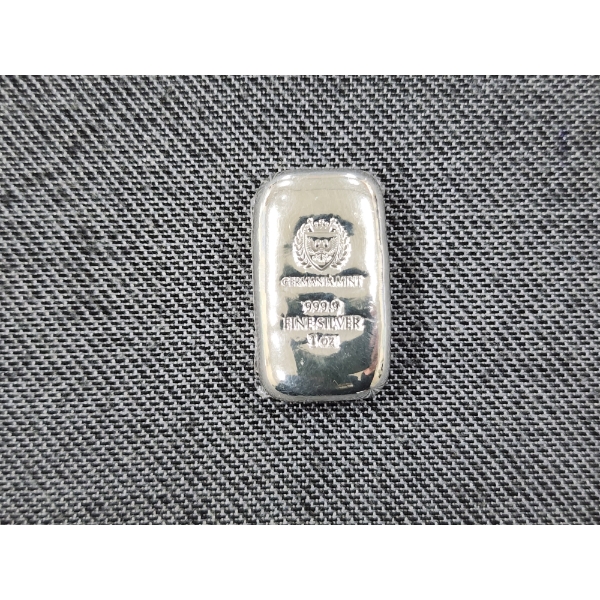Germania Mint 999.9 Fine Silver 1 Oz Bar With Original Sticker!