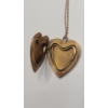 Image 4 : 14K Gold Heart Locket & Gold Filled Necklaces (Broken) - Locket Weight: 2.6g