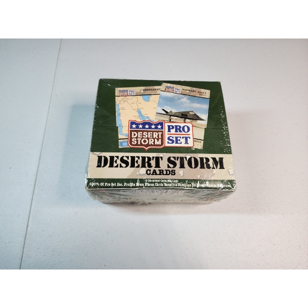 Sealed 1991 Pro Set Dessert Storm Collectible Trading Card Set