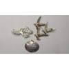 Image 5 : Sterling Silver 30" Necklace, Pendant & Brooches Featuring Beau Seagull Flock Brooch- TW 12.7 Grams