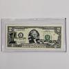 Image 1 : 2003A United States Two-Dollar Bill featuring a Colorized Kansas Overprint