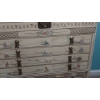 Image 4 : Elegant Oriental Themed Carved Laquered Flatware / China Cabinet