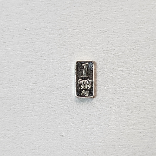1 Grain .999 Fine Silver Bar