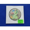 Image 1 : 1999 Colorized American Silver Eagle - One Ounce .999 Fine Silver Dollar 