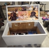 Image 4 : *Pick Up At Mantua Home-No Shipping Available* Neat 20''x20''x39'' Vinyl Covered Wooden Toy Box, Vin