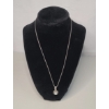 Image 1 : SILPADA Sterling Silver Button Frame Freshwater Pearl Pendant On 19" Sterling Necklace - Weight 5.8g