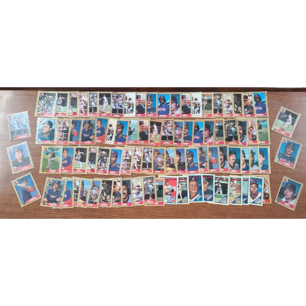 Over 80 Assorted California Angels Topps Baseball Trading Cards Including Multiple Don Sutton!
