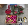 Image 5 : Huge Fabulous Vintage Christmas Light/Decor Collection Including Cookie Cutters & Stained Glass 