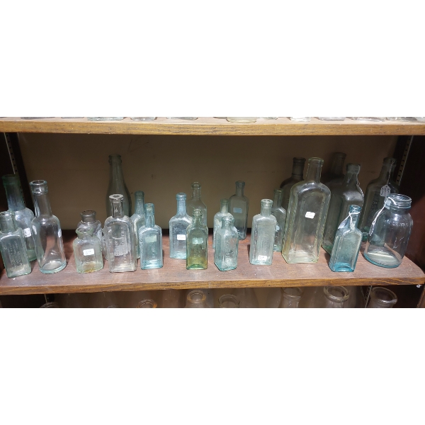 Apothecary  - 25 Pc Vintage Tinted Bottle Lot - Many Different - See PIcs