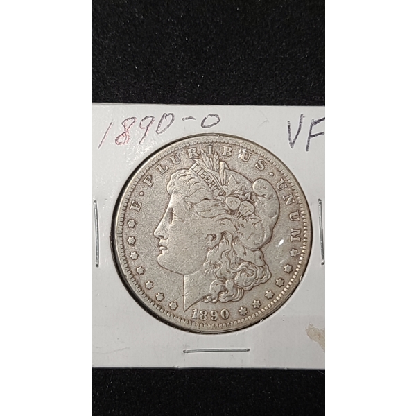 1890-O Morgan Silver Dollar - Like Very Fine Condition - 90% Silver US Coin