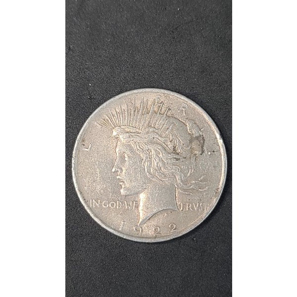 1922-P 90% Silver Peace Dollar