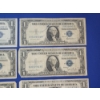 Image 3 : (8) U.S. Blue Seal $1 Silver Certificates: Series 1935 F, D, E 