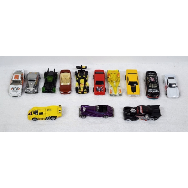 13 Assorted Vintage Hot Wheels & Matchbox Toy Cars Dating Back to 1980's Including He-Man Car!