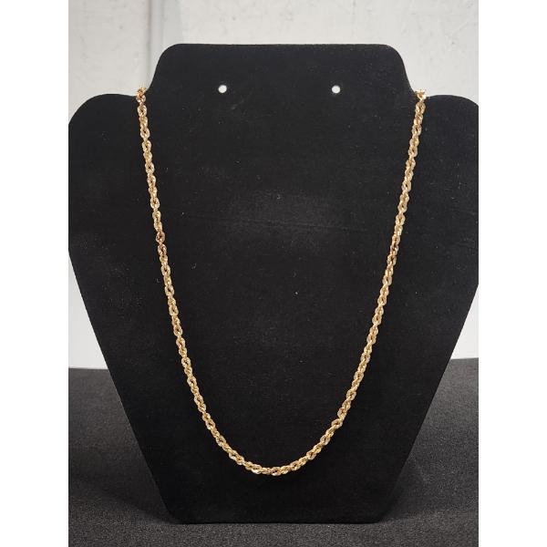 14K Gold Chain Necklace 20" Total Weight: 5.1g