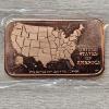 Image 2 : 1oz Colorized Michigan Flag .999 Fine Copper Bar