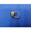 Image 3 : 14K Gold Ring with Large Jade-Colored Stone - Size 7.5 - 5.7g