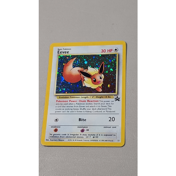 Pokemon TCG Eevee Black Star Promo Holo #11 Card With Swirl