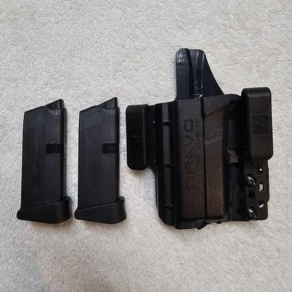 Bravo Torsion IWB Holster For Glock 43X/48 With 2 10-Round Magazines (Compatible with Lot 750)