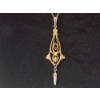 Image 2 : Beautiful Vintage 14K Gold Lavaliere Pendant Necklace - 18" TW: 2.1g