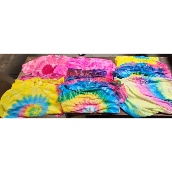 (19) Brand New Tie-Dyed T-Shirts Sizes Large-2X