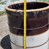 Image 11 : Vintage 10 Gallon Stoneware Crock Ft. Blue Heart Stamp With 10 Mark ~ Likely from Burley & Winter