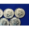 Image 4 : x5 Assorted Years Kennedy Half Dollars 40% Silver FV: $2.50 and Coin Tube