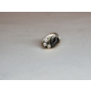 Image 2 : 10K Yellow Gold Pin with Three Diamonds - TW: 1.8 grams