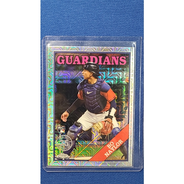 Bo Naylor 2023 Topps Series 2 Silver Pack Mojo Refractor Guardians Rookie Card