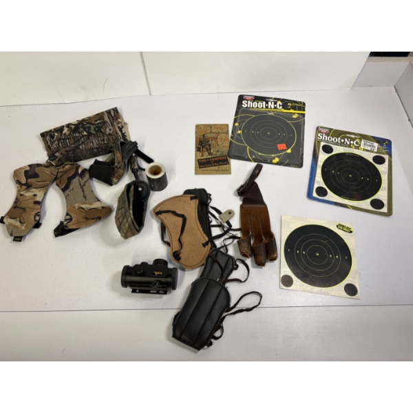 Gun Accessories - Holsters - Targets - Pistol Grips - Tips for Shooters Book - BSA Red Dot Sight