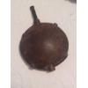 Image 1 : Very Rare Pre Civil War Antique Metal Pocket Flask - Some Deterioration (Holes) See Pics