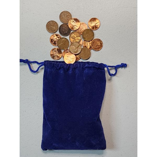 Assorted U.S Cents: Mixed Dates & Types (Indian Head, Wheat, Bicentennial, & More) Approx FV: $1.00