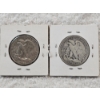 Image 2 : 2 Walking Liberty 90% Silver Half-Dollar Coins - AFV $1