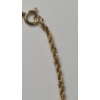 Image 4 : 14K Gold Twisted Rope 7" Bracelet & 14K Gold Serpentine 18" Necklace - Total Weight: 1.6g