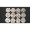 Image 1 : Assorted Years/Mint Marks United States 90% Silver Washington Quarters - Face Value: $3.00