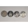 Image 1 : 1959, 1964 & 1965, 1966 Canadian 80% Silver 50 Cent Coins