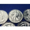 Image 2 : Lot of (5) 1/10th troy oz Walking Liberty Silver Rounds .999 Silver - 1/2 oz Silver Total!