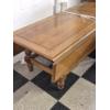 Image 2 : PICKUP IN CANTON - WOOD COFFEE TABLE 50 X 18 X 14 WITH SIDE PULL UPS  8 INCHE EACH