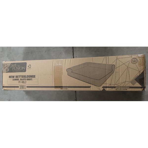 New In Box- Comfy Pet Fusion Large Slate Gray Pet Bed/Lounger 36''x28''x3''