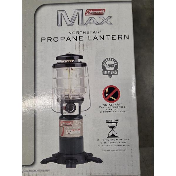 Coleman Max North Star Propane Lantern Like New Condition! With Original Box & Instructions