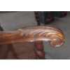 Image 16 : Important Antique Intricately Worked Tall Cane Seat & Backed Wooden Arm Chair 2nd of 2 Offered 