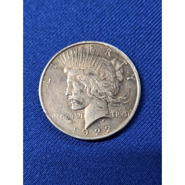 1922 United States Silver Peace Dollar