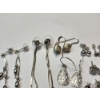 Image 3 : Nine Pairs of Sterling Silver Earrings - Various Styles - Total Weight: 14.2g