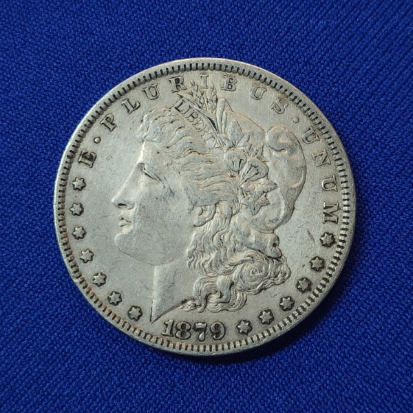 1879 Silver Morgan Dollar - 90% Silver U.S. Coin