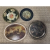 Image 1 : Four Collectors Trays, Including Silver Plated Christmas Tray