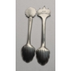 Image 2 : (2) Small Pewter Souvenir Spoons - Mount Vernon, NASA