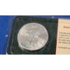 Image 2 : 2001 Littleton Coin Company Uncirculated 1 oz 99.93% Silver American Eagle Struck By U.S Mint