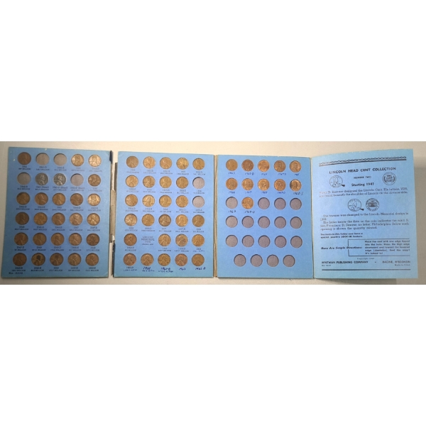 Assorted Years/Mint Marks 1941-1969-D Lincoln Wheat, Steel & Memorial Cents - Face Value: $0.64 