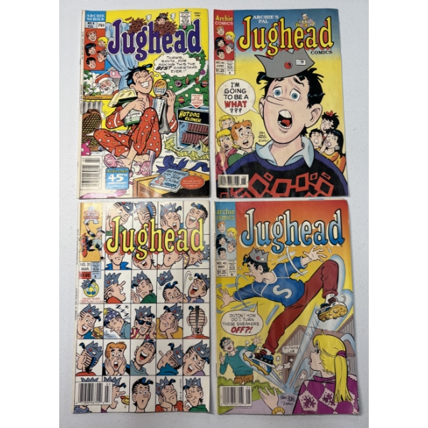 4 Assorted Year Vintage Jughead Comic Books