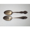 Image 1 : x2 Alliance Ohio Engraved Sterling Silver Souvenir Spoons TW: 33.2g